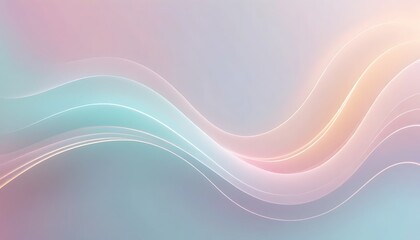 Fototapeta premium Abstract Pastel Waves Flowing Softly Across Background