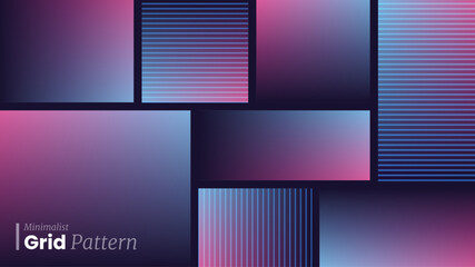Abstract Grid Design Gradient Colors Vector BG Background