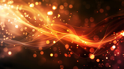 Abstract waves of light and color creating a dynamic and vibrant visual effect.