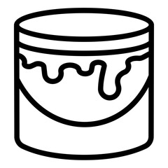 paint bucked Line Icon