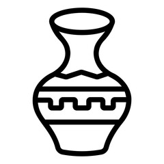 pottery Line Icon