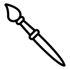 paint brush Line Icon