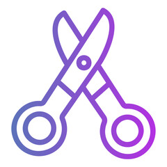 scissors Gradient icon