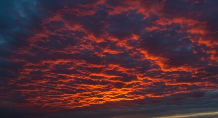 Celestial World concept:Sunset / sunrise with clouds