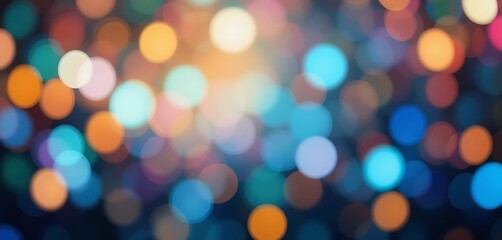 Fototapeta premium Abstract Colorful Bokeh Lights Background Image