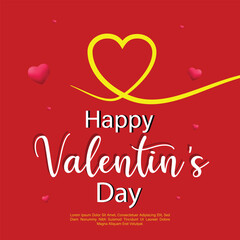 Happy Valentine's day I wise with you vector and background design . 