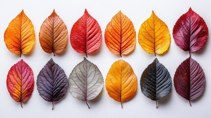 Autumnal Leaf Collection: A Spectrum of Fall Colors