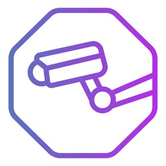 cctv camera Gradient icon