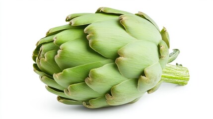 Fototapeta premium Explore the intricate textures and vibrant colors of an artichoke