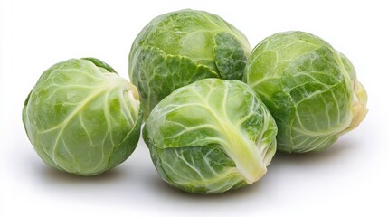 Fototapeta premium Fresh Brussels sprouts ready to be prepared in the kitchen