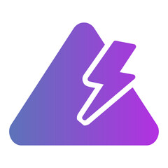 Fototapeta premium high voltage Gradient icon