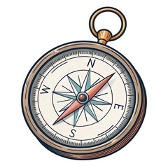 compass isolated on white background