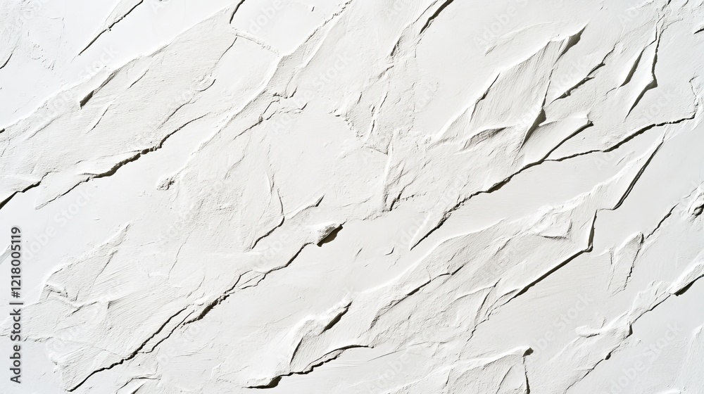 Aufkleber Geometric texture overlay effect with organic diagonal shadow and light caustic pattern on a white wall, creating a modern and artistic visual for mockups and design projects