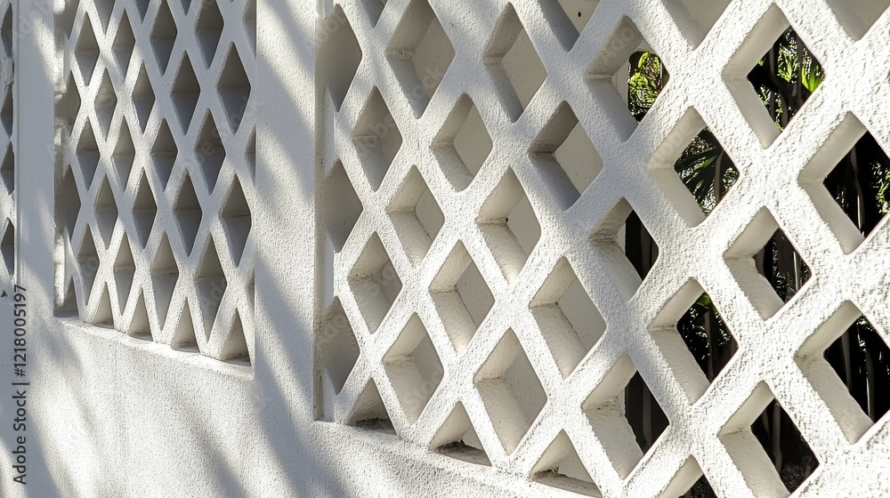 Poster geometric texture overlay effect with organic diagonal shadow and light caustic pattern on a white w