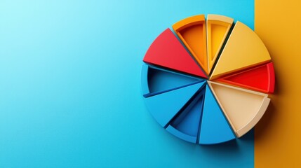 Obraz premium A vibrant pie chart comparing preferences for fragrance-free versus scented products
