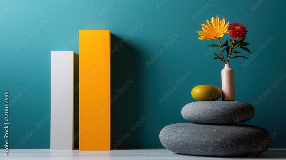 Poster a vibrant bar graph comparing customer preferences for different spa atmospheres