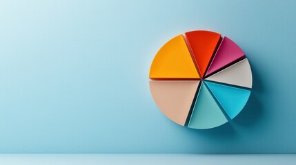 A colorful pie chart showing preferences for lightweight versus thick creams for men