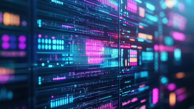 A futuristic holographic display of sound frequencies in a scifi setting, glowing and sleek vibe