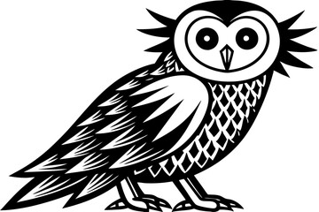 A simple wild bird shap with short spikers cartoon style , vector illustration