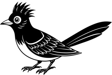A simple wild bird shap with short spikers cartoon style , vector illustration