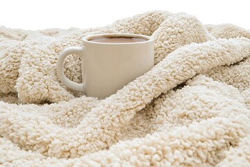 Cozy Blanket with a Cup of Coffee