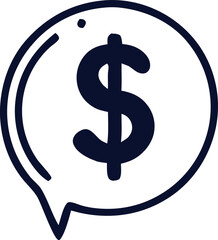 Obraz premium dollar sign on black