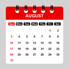 August 2025 Calendar Printable Monthly Planner