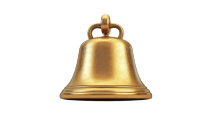 Ring bell on transparent background