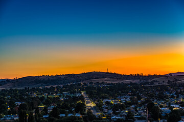 After Sunset, Nightfall falls over the town