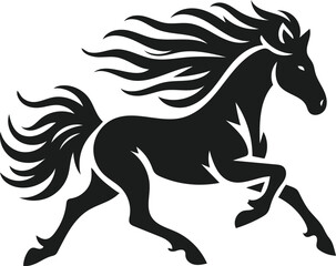 horse silhouette illustration