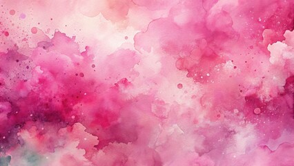 Fototapeta premium Pink Watercolor Background Abstract Texture with Color Splash Design - Perfect for Invitations, Wallpapers, and Artistic Projects