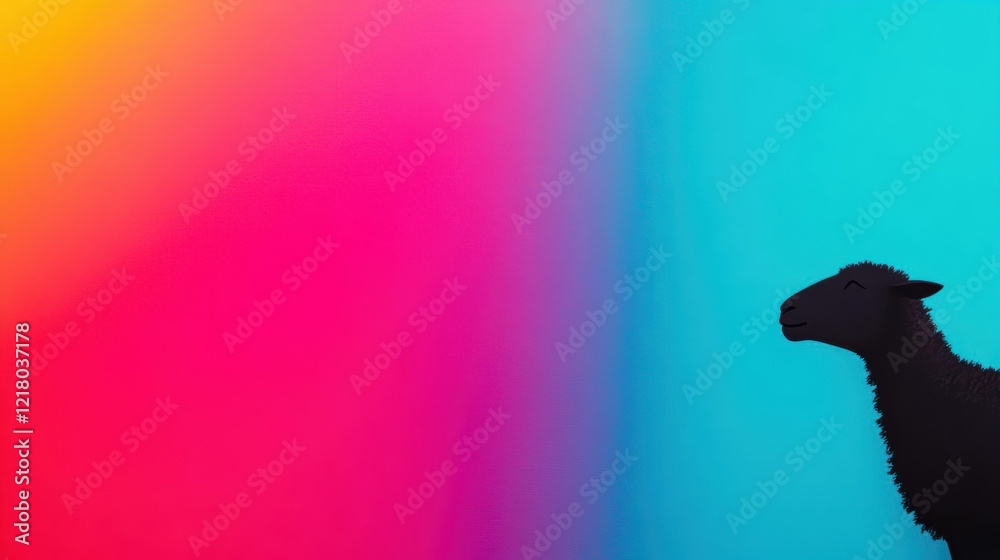 Aufkleber Vibrant Abstract Background Featuring a Kaleidoscope of Rainbow Colors Blending Harmoniously to Create a Joyful and Uplifting Visual Experience