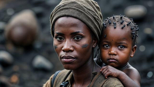 Poverty African Mother