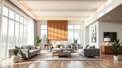 Dreamy Home Loan, Modern House, Bright Future