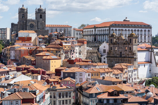 The architecture and the streets of Porto in Portugal - Powered by Adobe