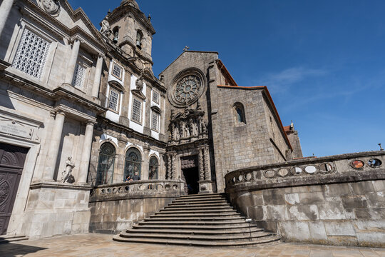 The architecture and the streets of Porto in Portugal