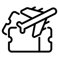 Ticket glyph icon