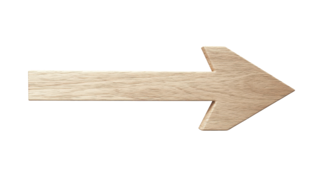 Arrow on transparent background