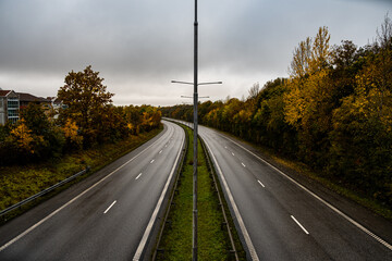 Main avenue in Lund Sweden