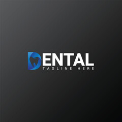 Dental health care vector medicine and medical D shape symbol