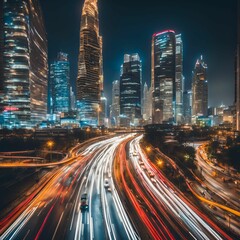 Fototapeta premium city cityscape at night