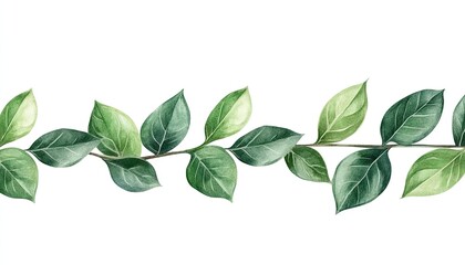 A vibrant arrangement of green leaves intertwined, showcasing nature's beauty and tranquility