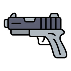 Fototapeta premium Gun Icon