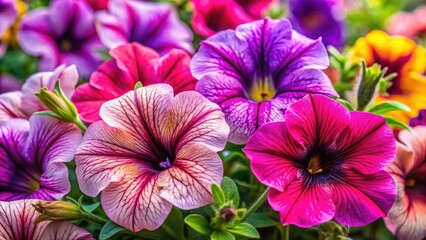Petunia Flower Portraits: Vibrant Blooms, Close-up Photography, Floral Images, Petunia Pictures
