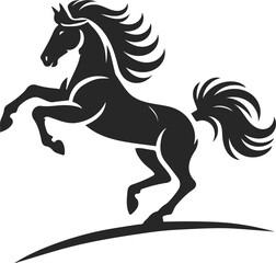 horse silhouette illustration