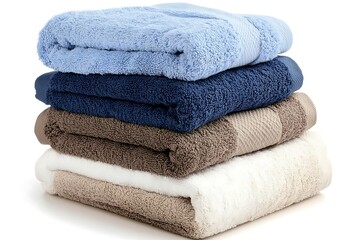 Soft and Absorbent Towels Stacked