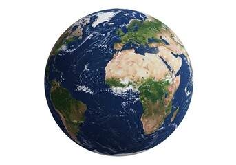 A globe of the earth with the continents of Africa and South America AI Generated