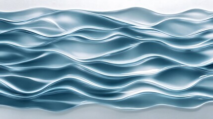 Fototapeta premium Abstract Blue Water Waves: A Serene Digital Art Piece