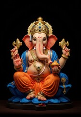 Obraz premium Hindu lord Ganesha | Ganpati | Ganesh | Ganpati festival | Ganesh Chaturthi