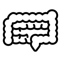 intestine Line Icon